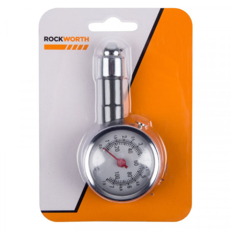 Rockworth Gauge Tyre Air Pressure Metal