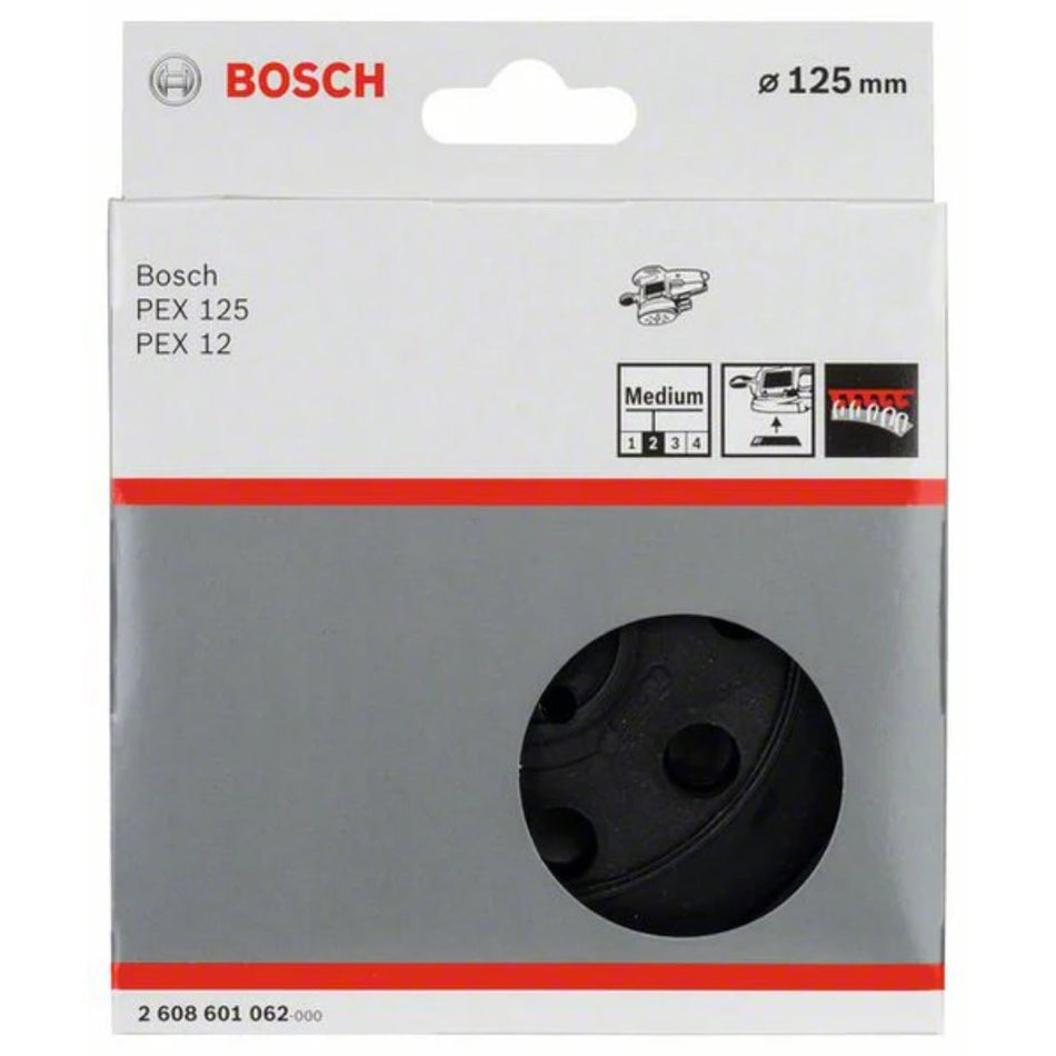 Bosch Sanding Pad Medium Hard For Random Orbital Sanders 125mm