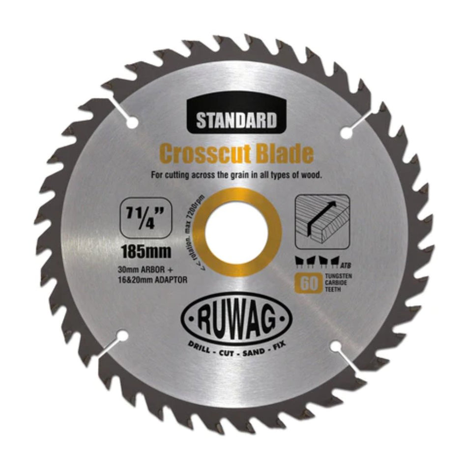Ruwag Saw Blade Standard Laminate 185mm Bore 16,20mm