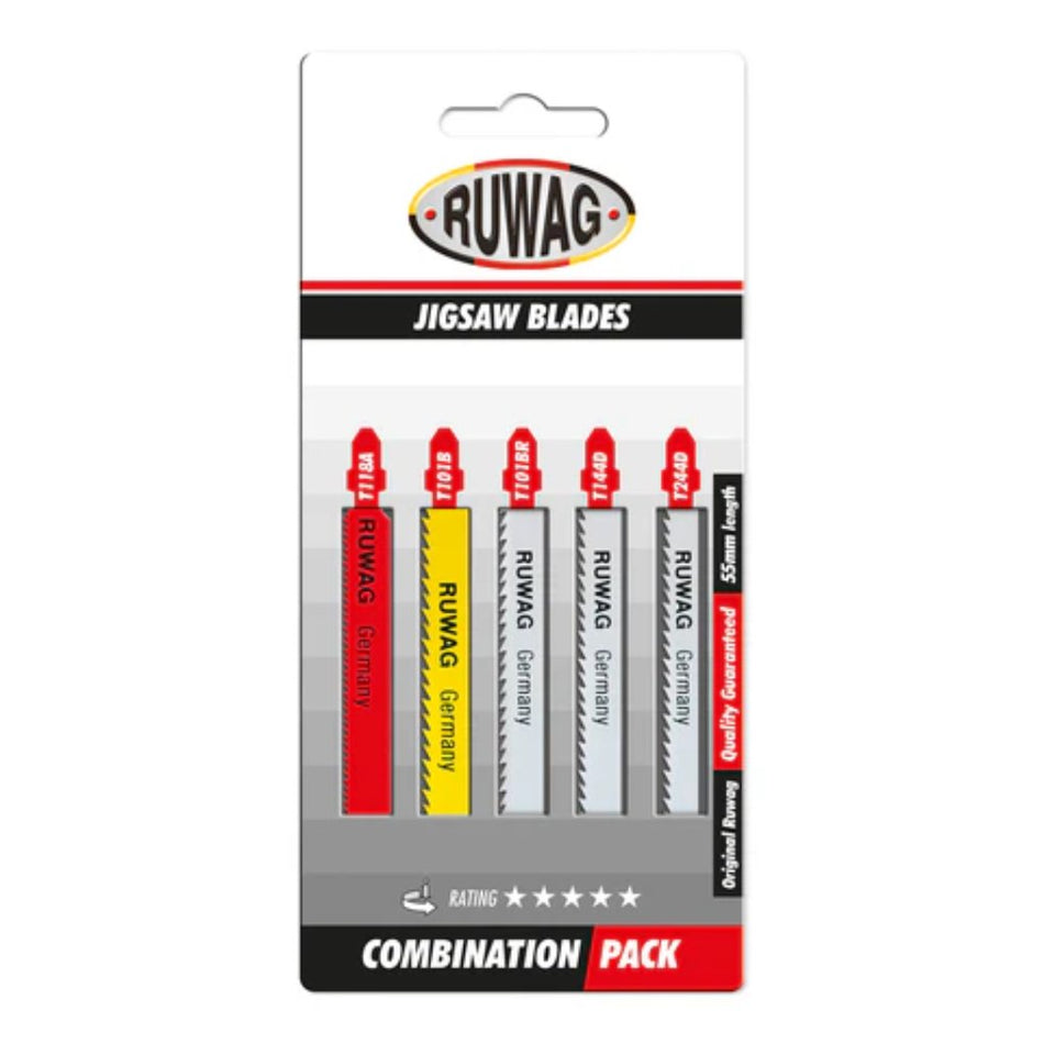 Ruwag Jigsaw Blade T-Shank Combo Set 5pc