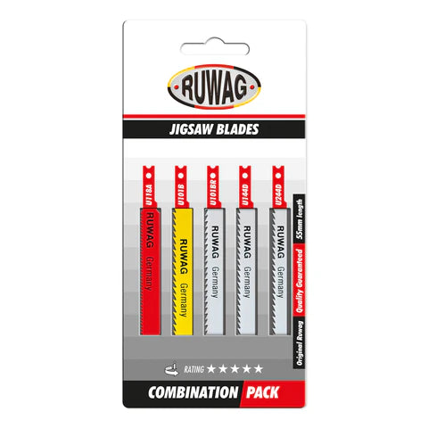 Ruwag Jigsaw Blade U-Shank Combo Set 5pc 55mm