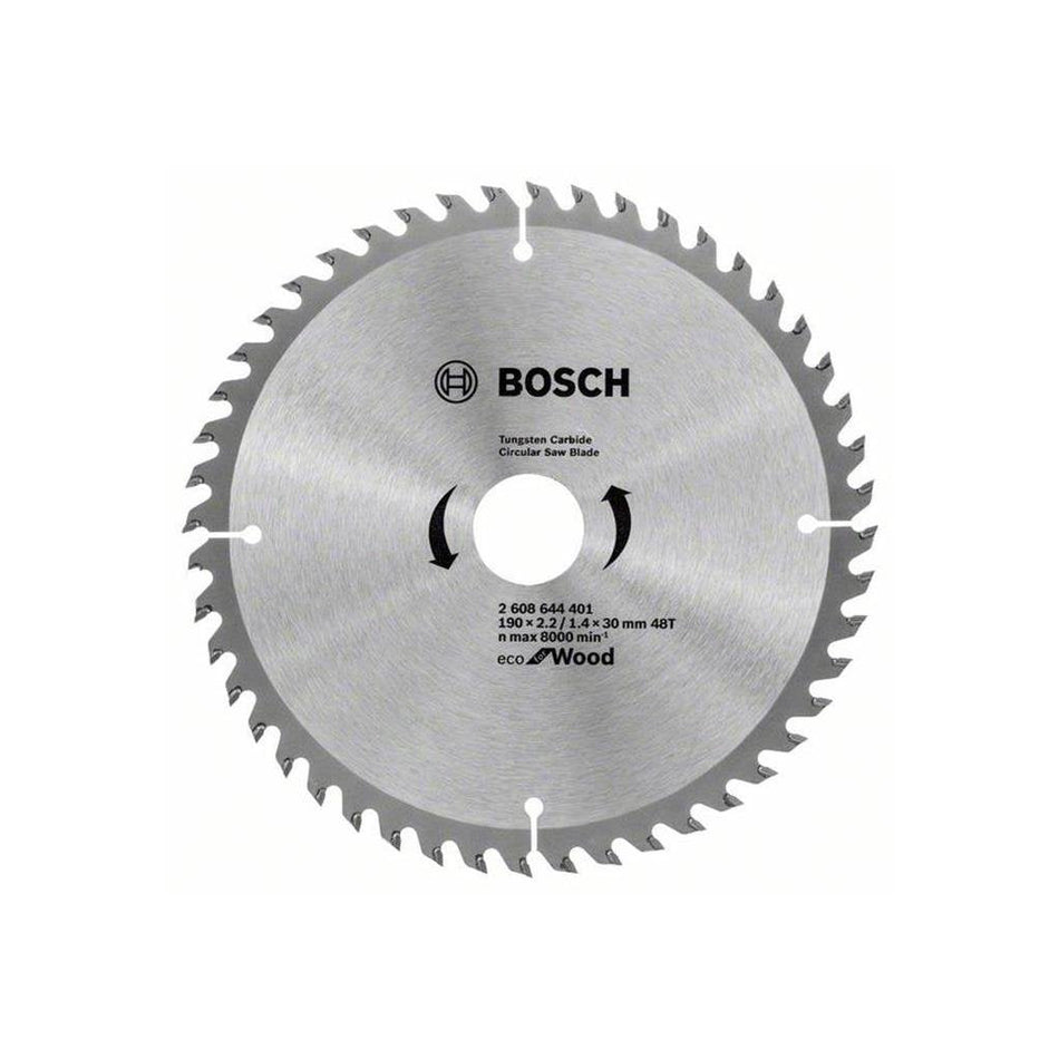 Bosch Circular Saw Blade ECO Line For Wood 190x30x2.2/1.4mm,48T