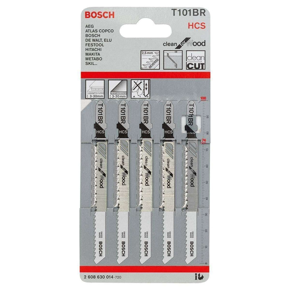 Bosch Jigsaw Blade For Wood HCST 101 BR 5pc