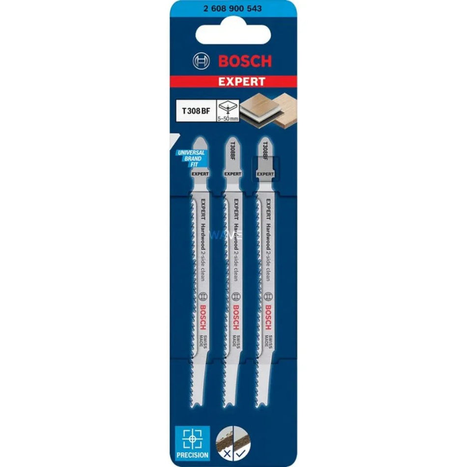 Bosch Jigsaw Blade For Hard Wood BIMT 308 BF 3pc
