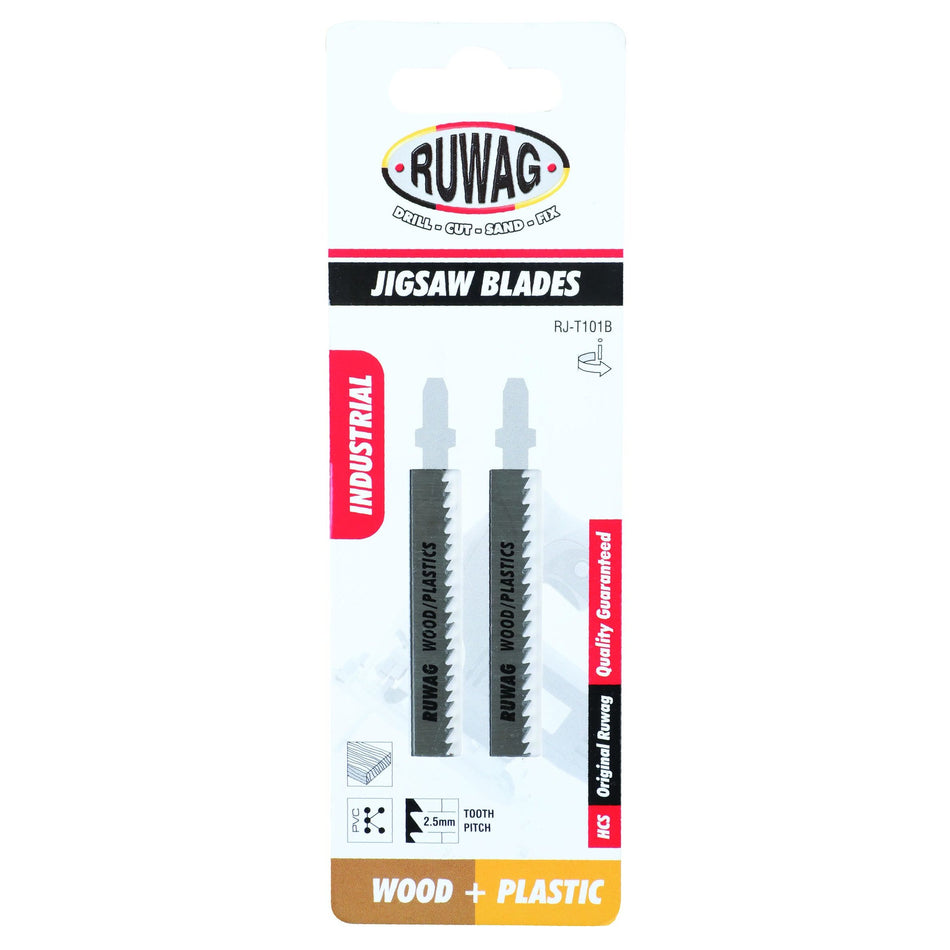 Ruwag Jigsaw Blades Wood/Plastic 2Pc