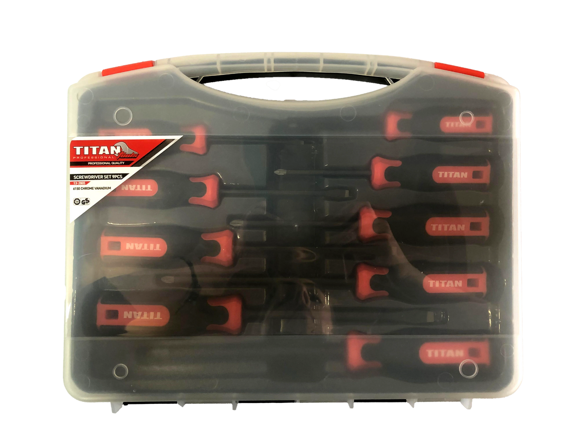 Titan Screwdriver Set 9pc -