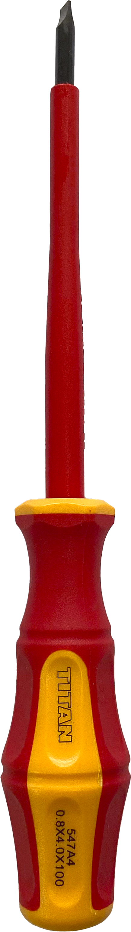 Titan Screwdriver Flat Grip Handle 4x100mm