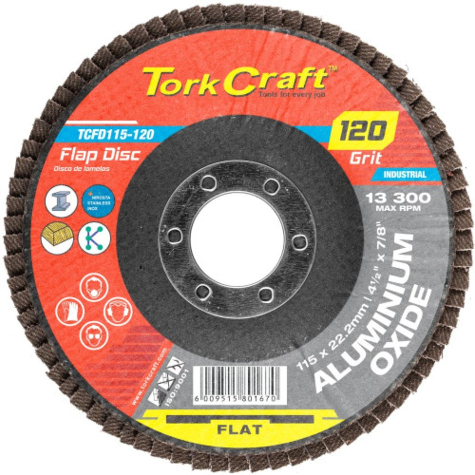 Flap Sanding Disc 115mm 120Grit TCFD115-120