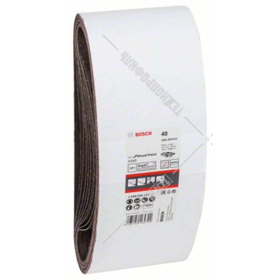 Bosch Sanding Belt Wood 100x610mm 10pc