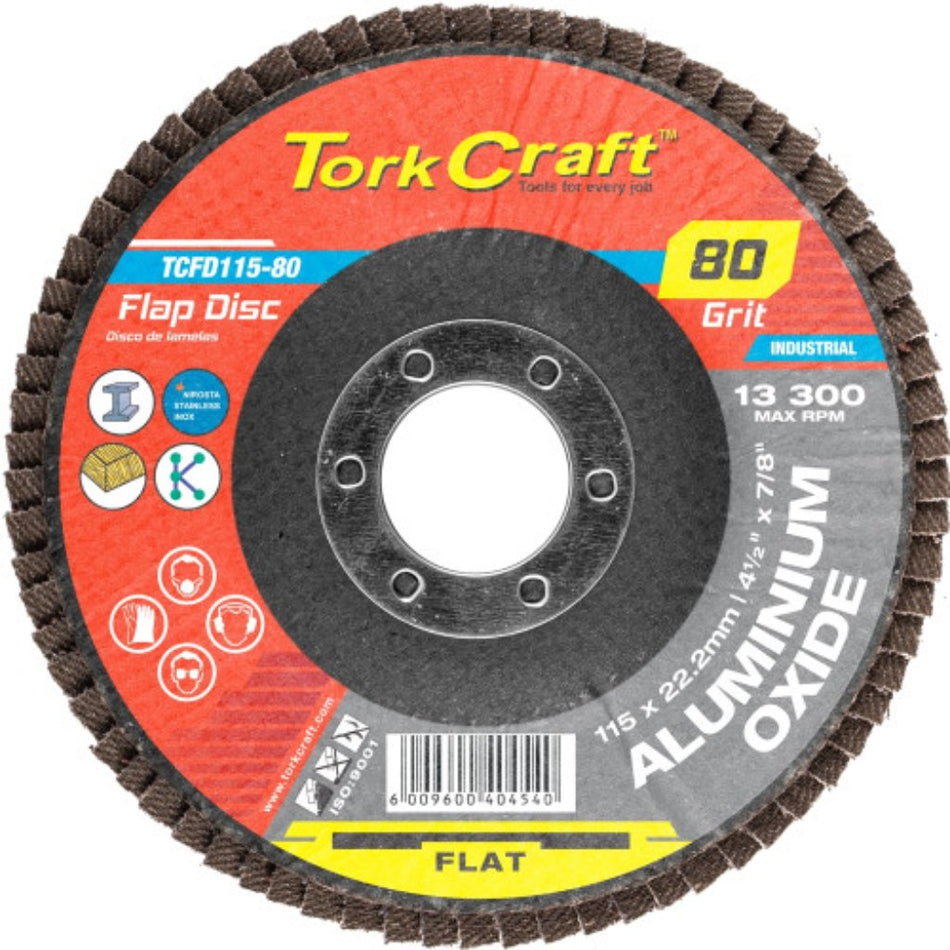 Flap Disc Sanding 115mm 80 Grit A/o