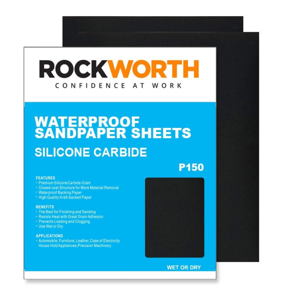 Rockworth Water Paper Sanding Sheet P150