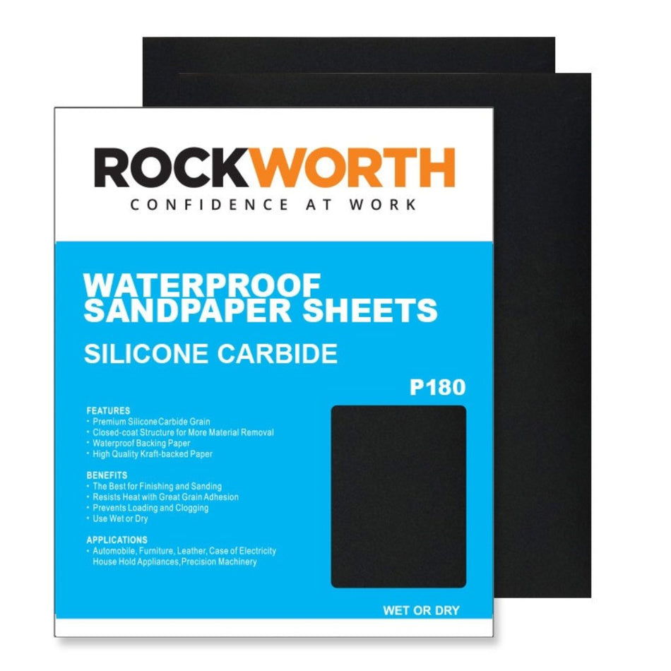 Rockworth Water Paper Sanding Sheet P180