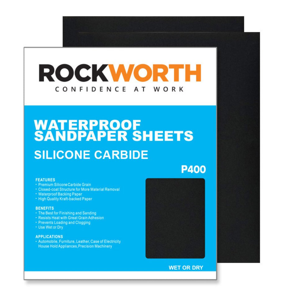Rockworth Water Paper Sanding Sheet P400