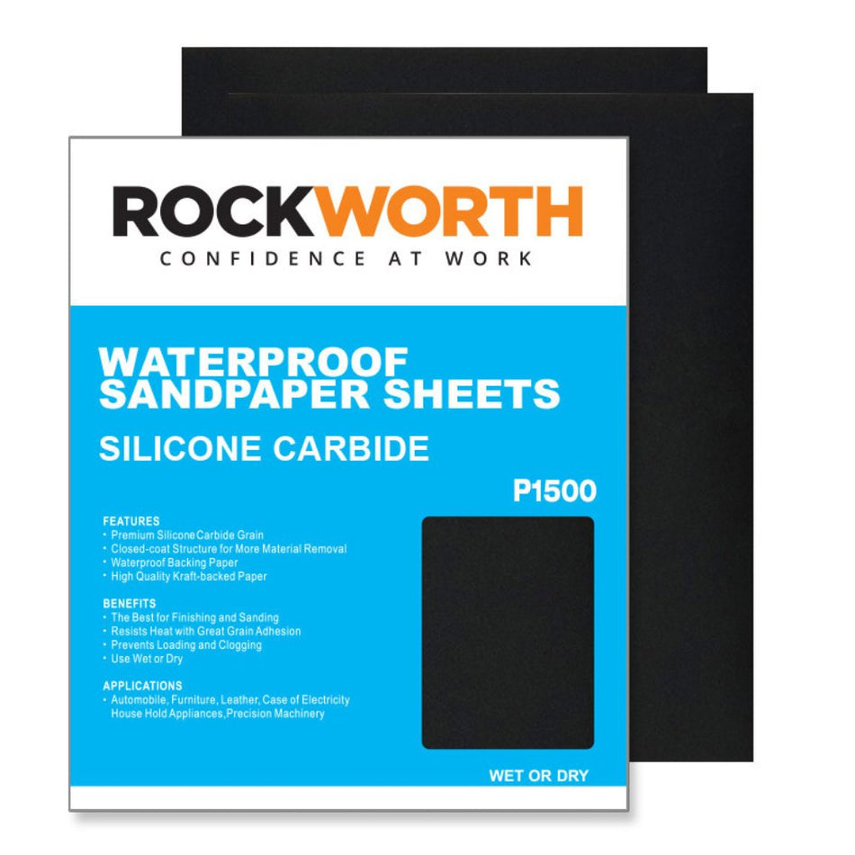 Rockworth Water Paper Sanding Sheet P1500