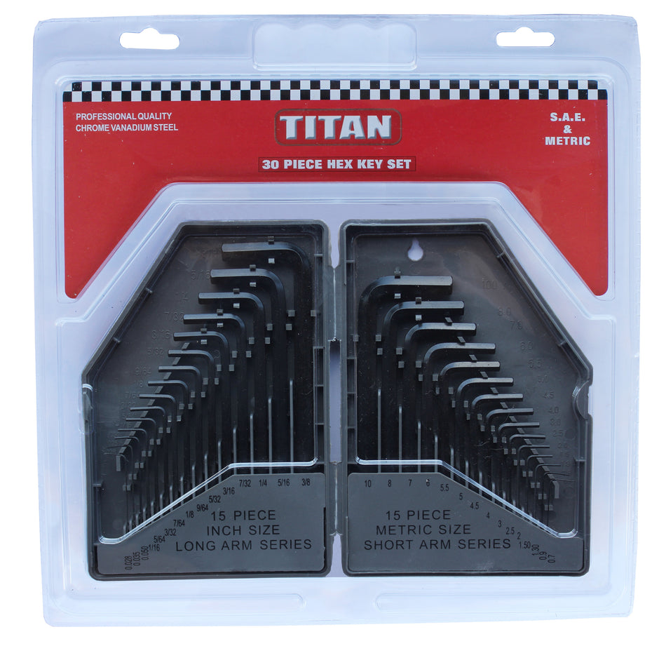 Titan Hex Key Set 30pc -