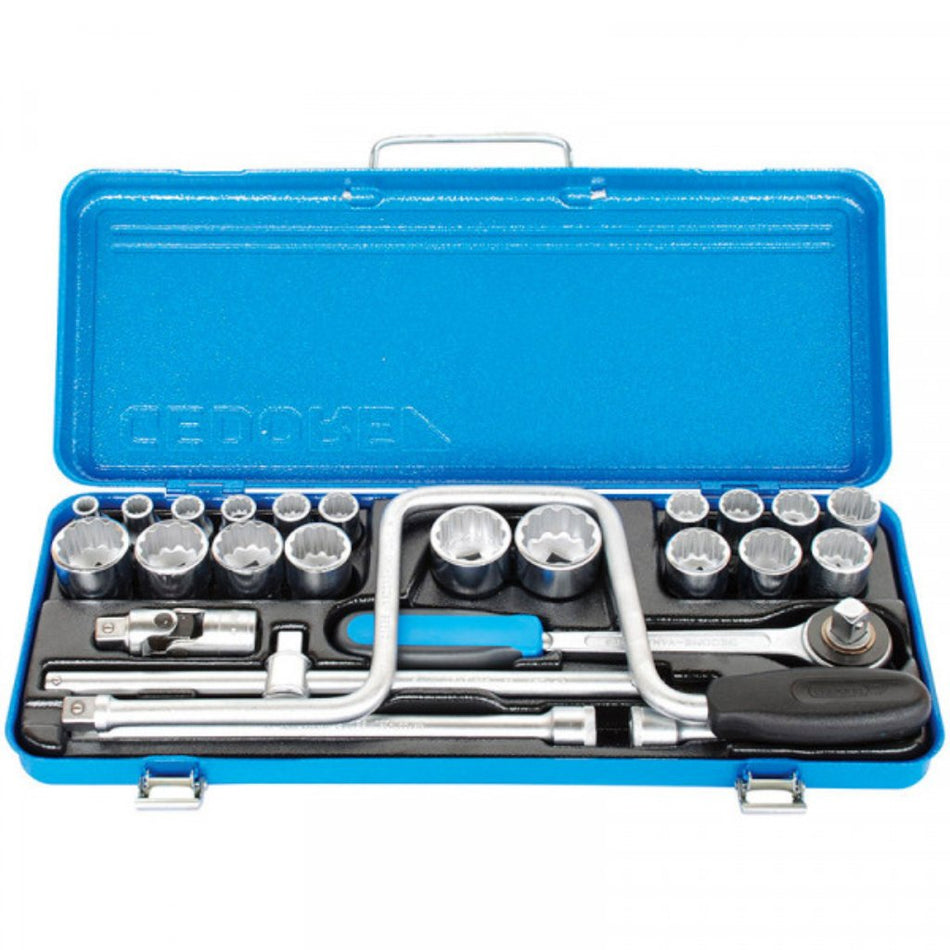 Gedore Blue Socket Set 1/2inch Drive 25pce