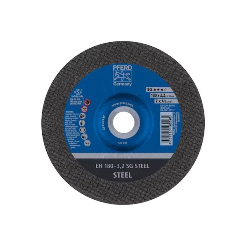 Pferd Grinding Disc Steel Dome EH 180-3,2 SG