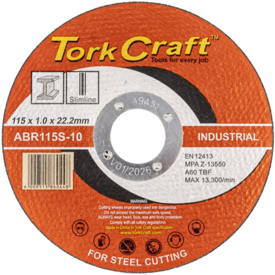 Cutting Disc Industrial Metal 115x1.0x22.2mm