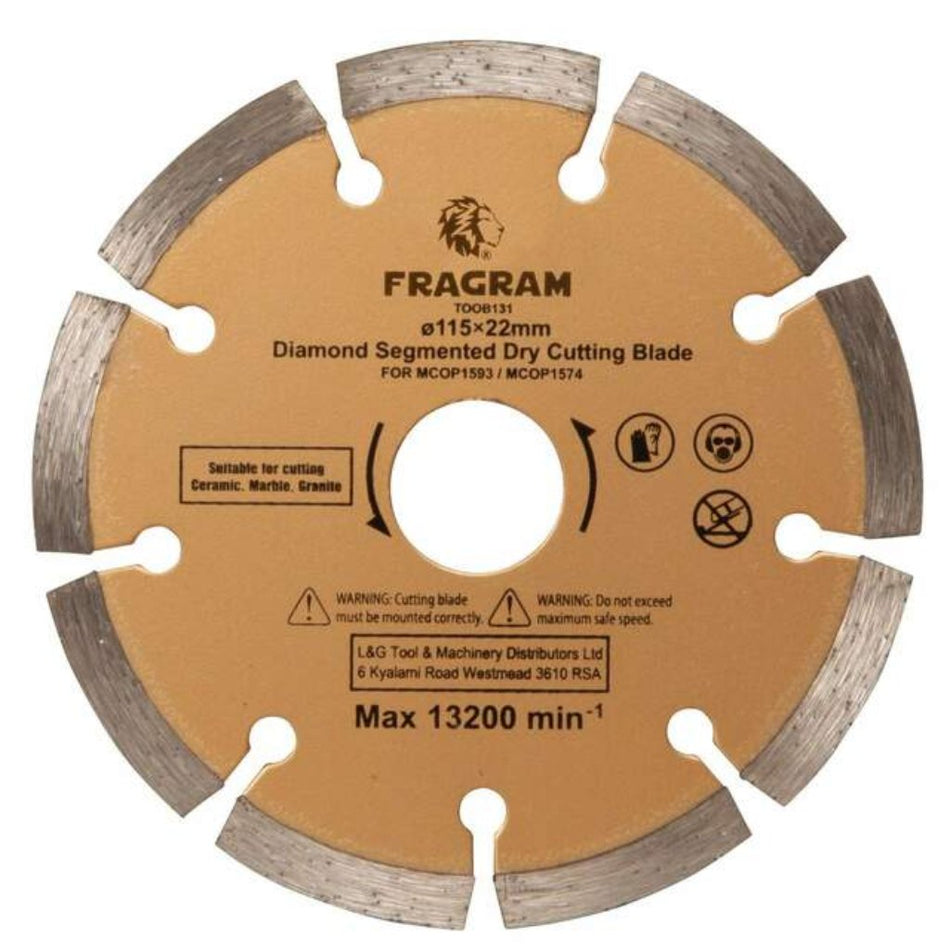 Diamond Blade Segmented 115x22mm -