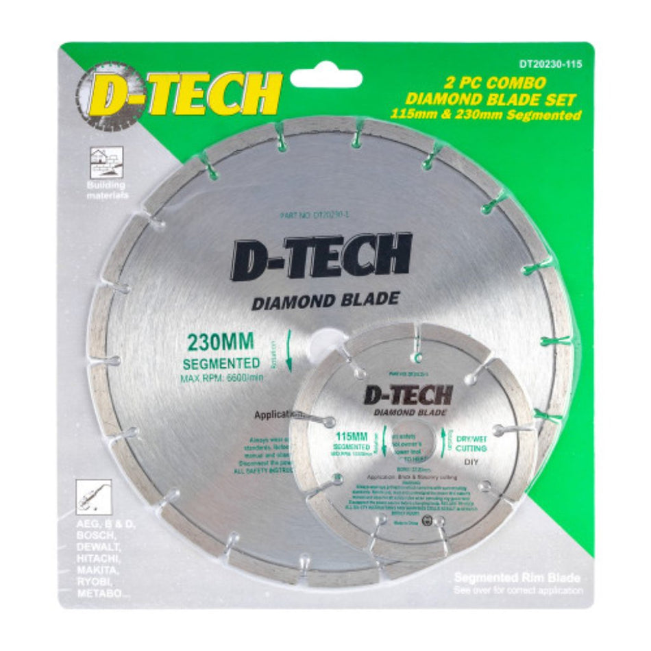 Diamond Blade Segmented Std 230x22.23mm Screed/Cem.Brick/Masonry
