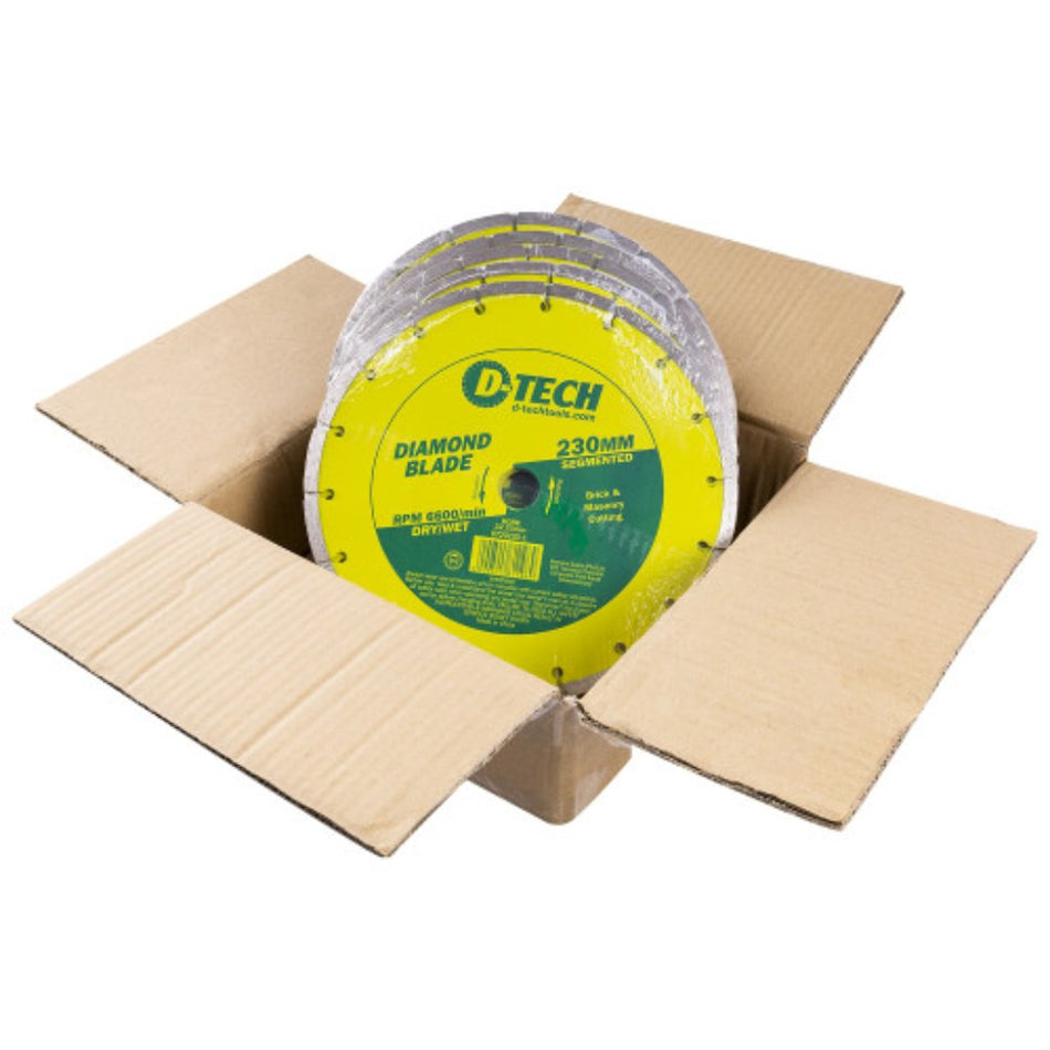 Diamond Blade Segmented Std 230x22.23mm Bulk 25Pc