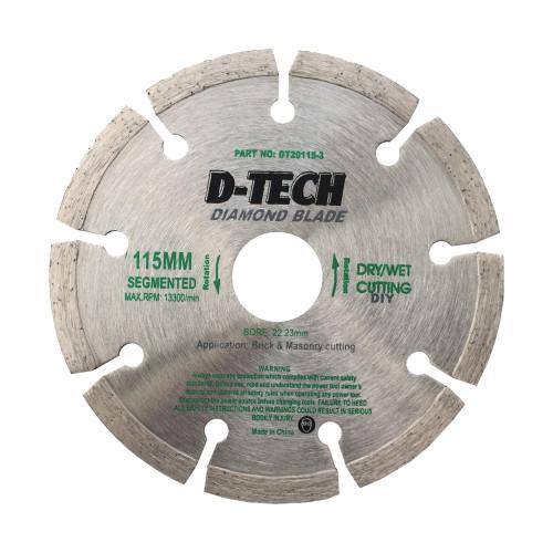 Diamond Blade Segmented 115X22.23 Cement Brick/Paving -