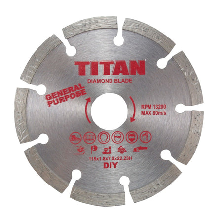 Titan Diamond Blade General Purpose 115mm