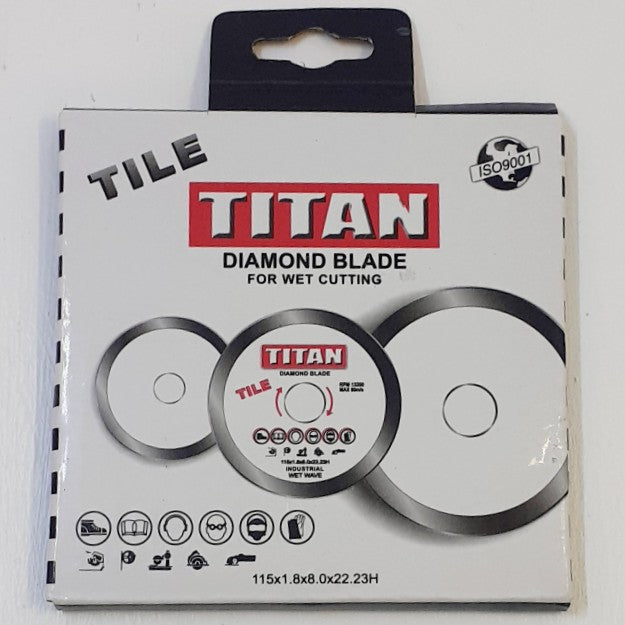 Titan Diamond Blade Continious Rim 115mmx1.8mm -