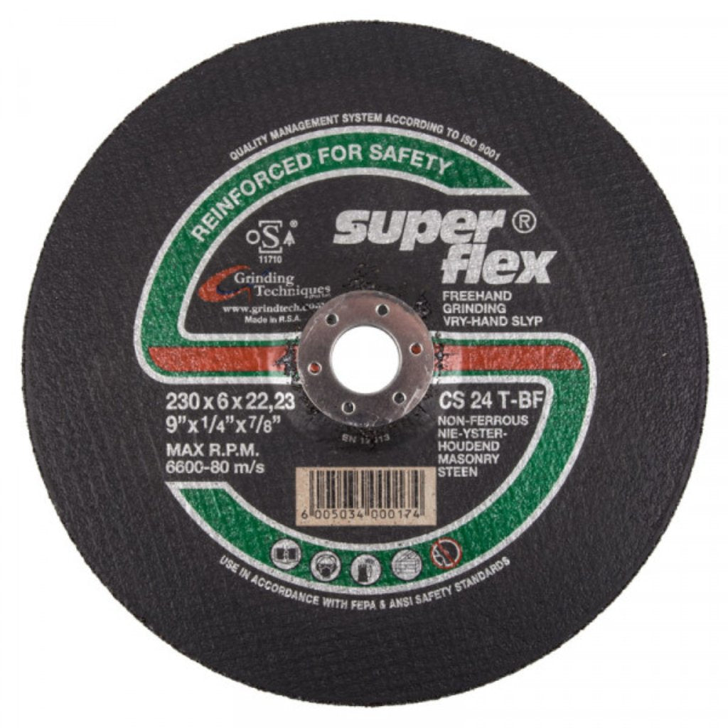 Superflex Grinding Disc Dome Masonry 230x6x22.2mm