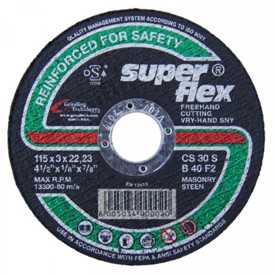Superflex Cutting Discs Flat Masonry