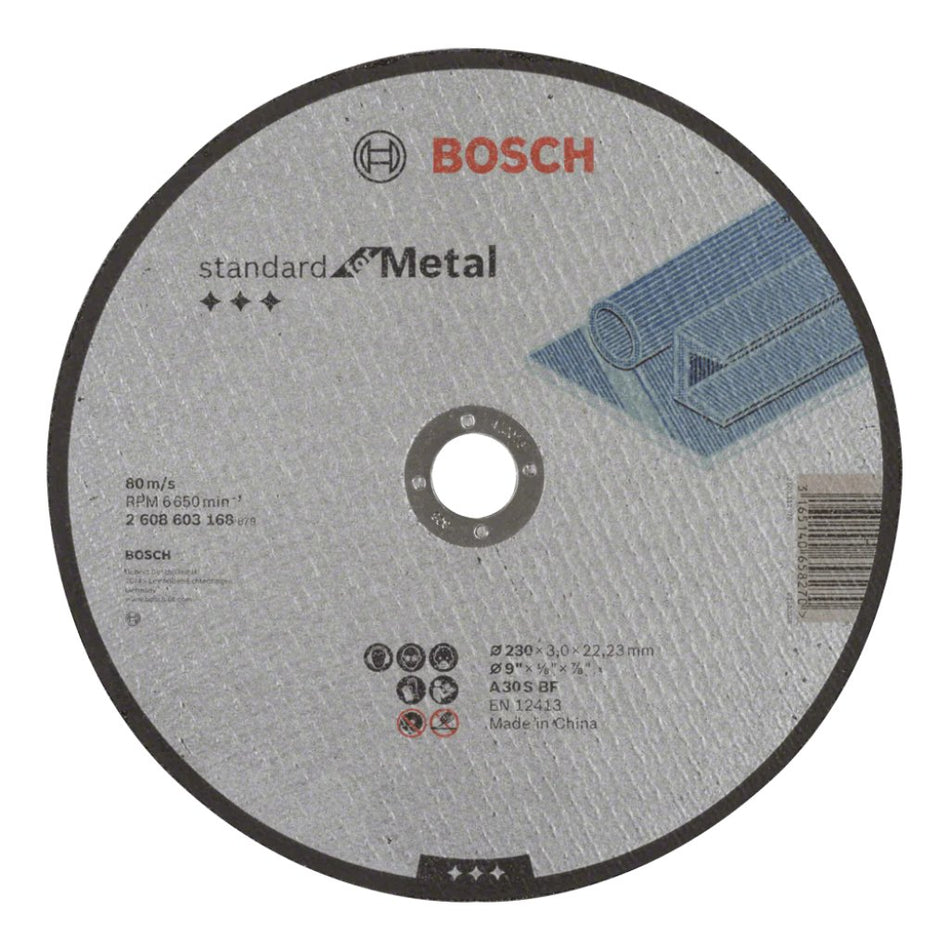 Bosch Cutting Disc Straight A 30 S BF 230x22.23x3.0mm