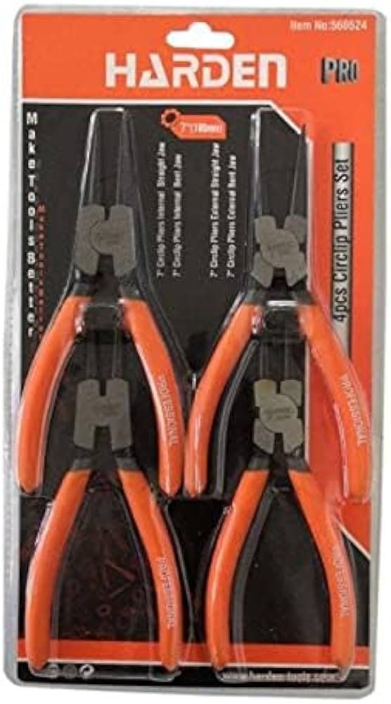 Cirlclip Plier Harden Set 4PCS