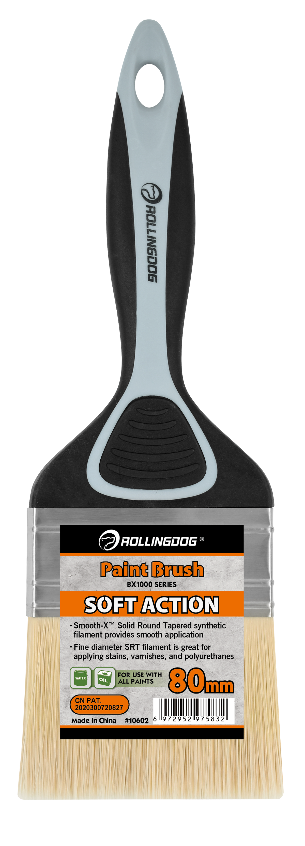 Rollingdog Paint Brush Oil BX1000 80mm