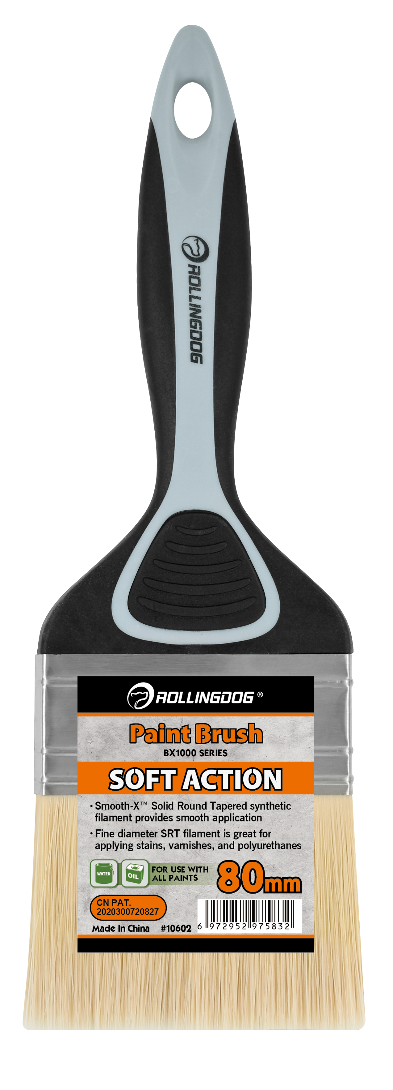 Rollingdog Paint Brush Oil BX1000 80mm