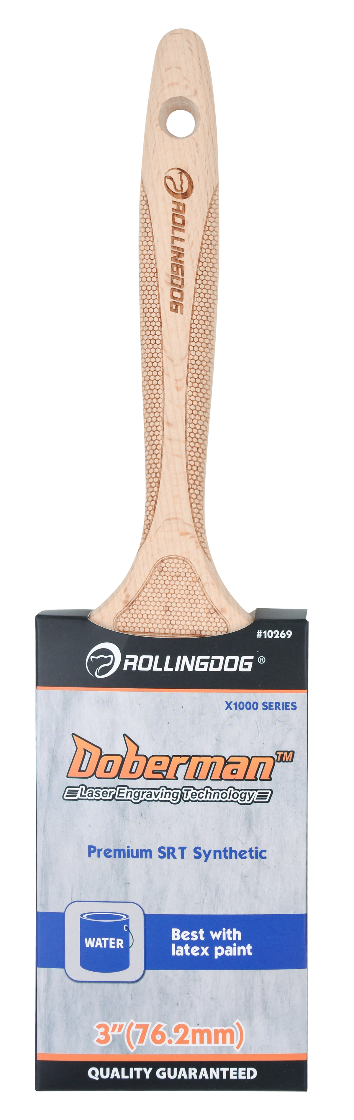 Rollingdog Paint Brush Doberman 75mmx1000mm