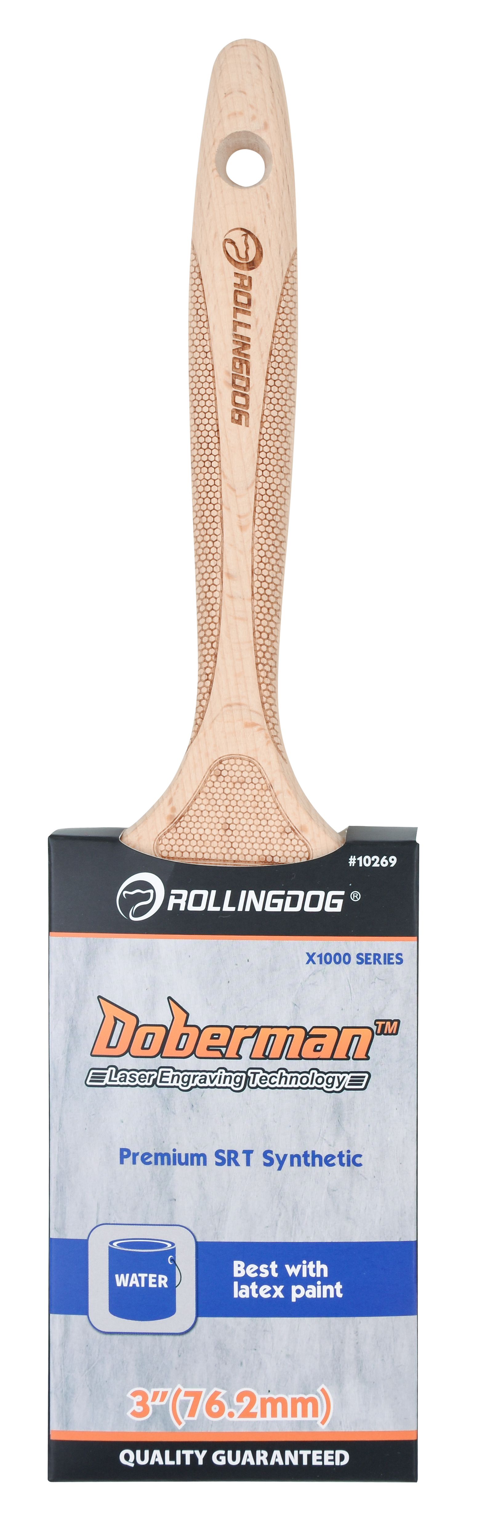 Rollingdog Paint Brush Doberman 75mmx1000mm