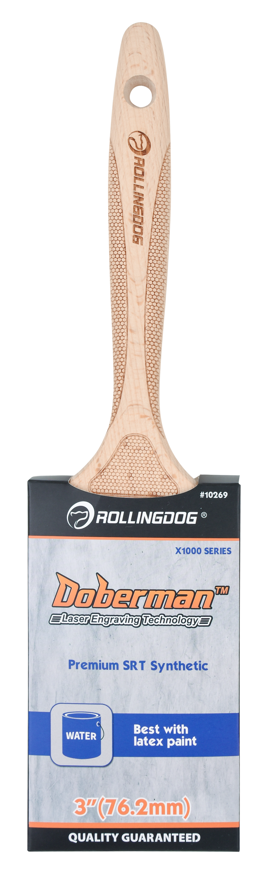 Rollingdog Paint Brush Doberman 75mmx1000mm