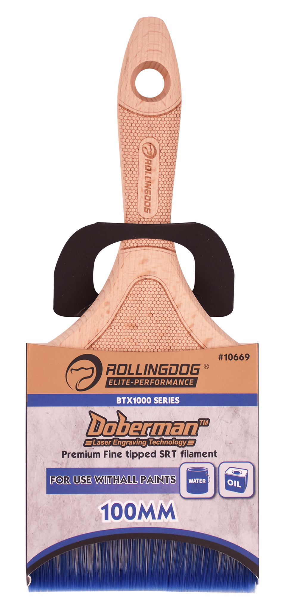 Rollingdog Paint Brush Oil BP1000 100mm