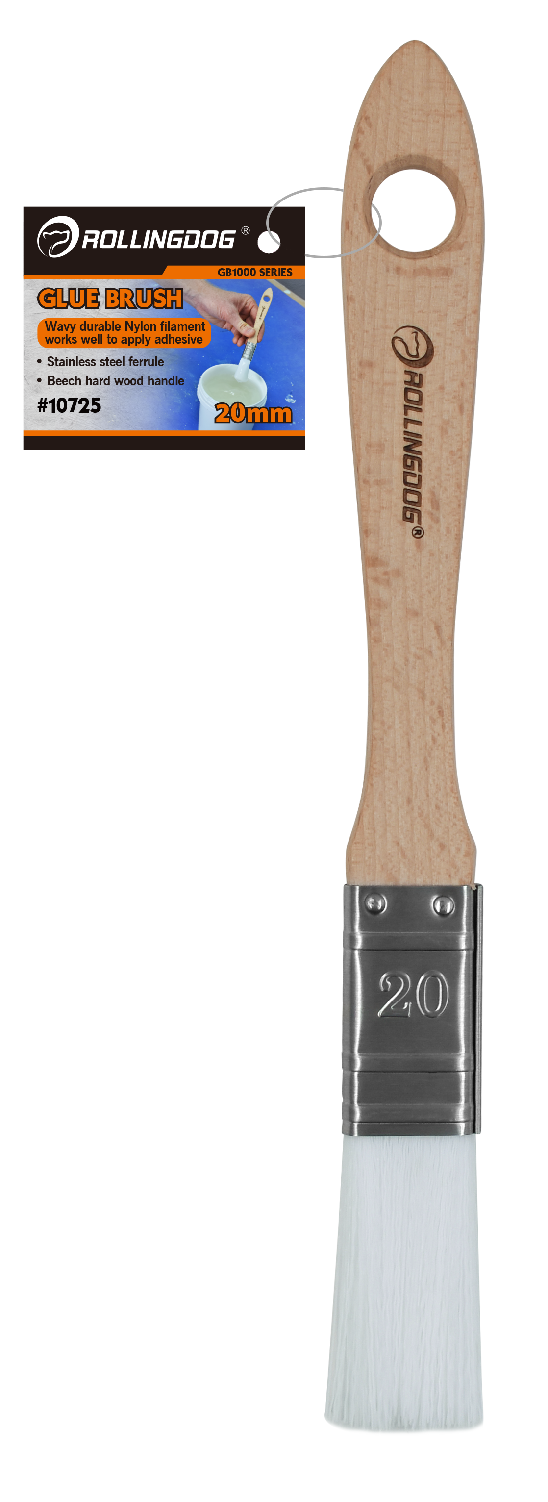 Rollingdog Glue Brush GB1000 20mm