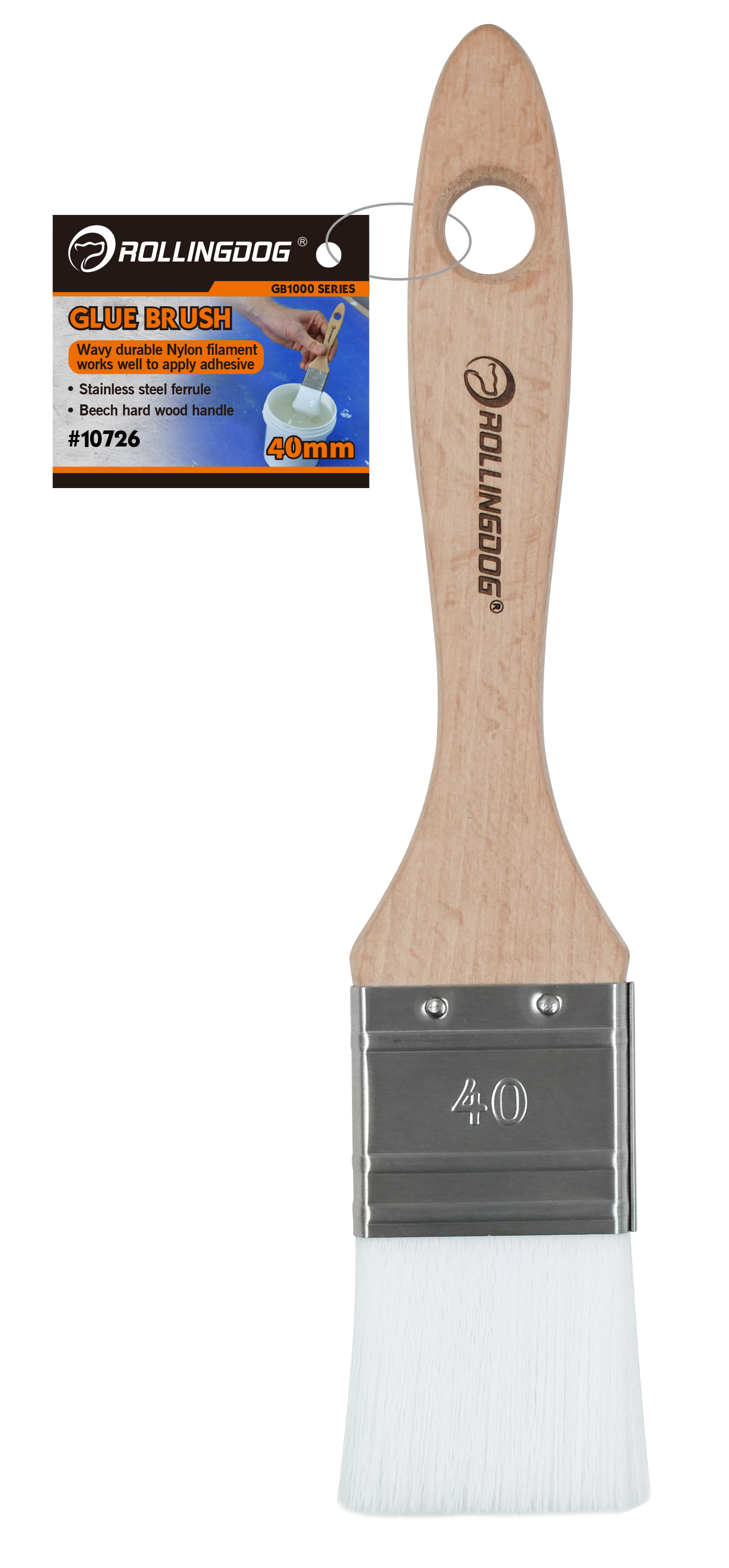 Rollingdog Glue Brush GB1000 40mm