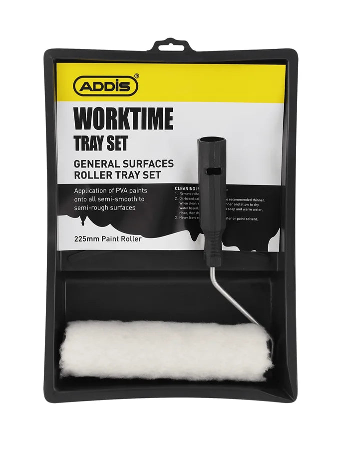 Addis Paint Roller Tray Set 225mm Worktime -