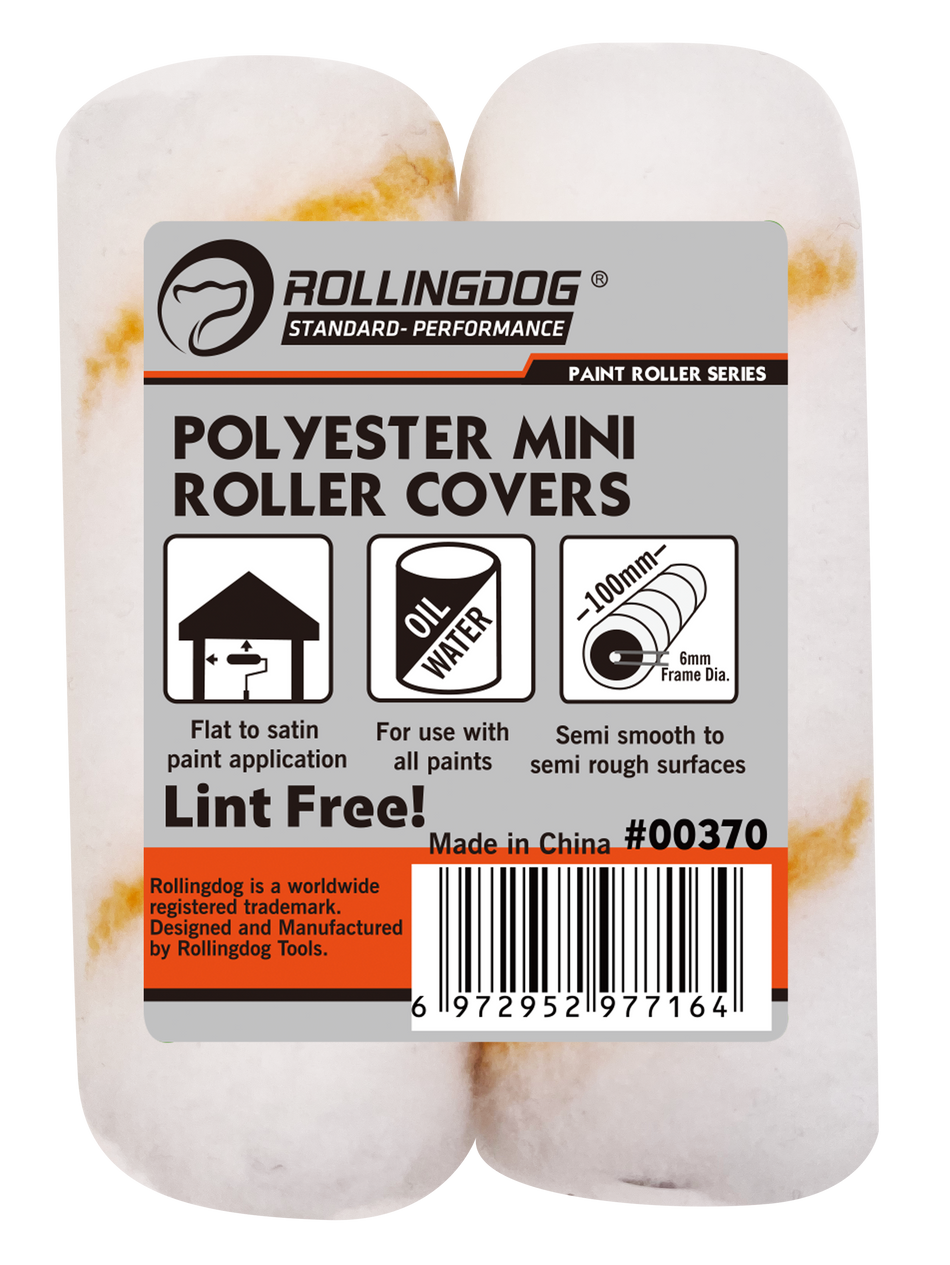 Rollingdog Paint Roller Refil Polyester 100mm 2pc -