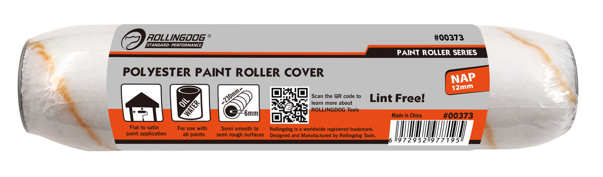 Rollingdog Paint Roller Refil Polyester 230mmx12mm Semi Smooth -