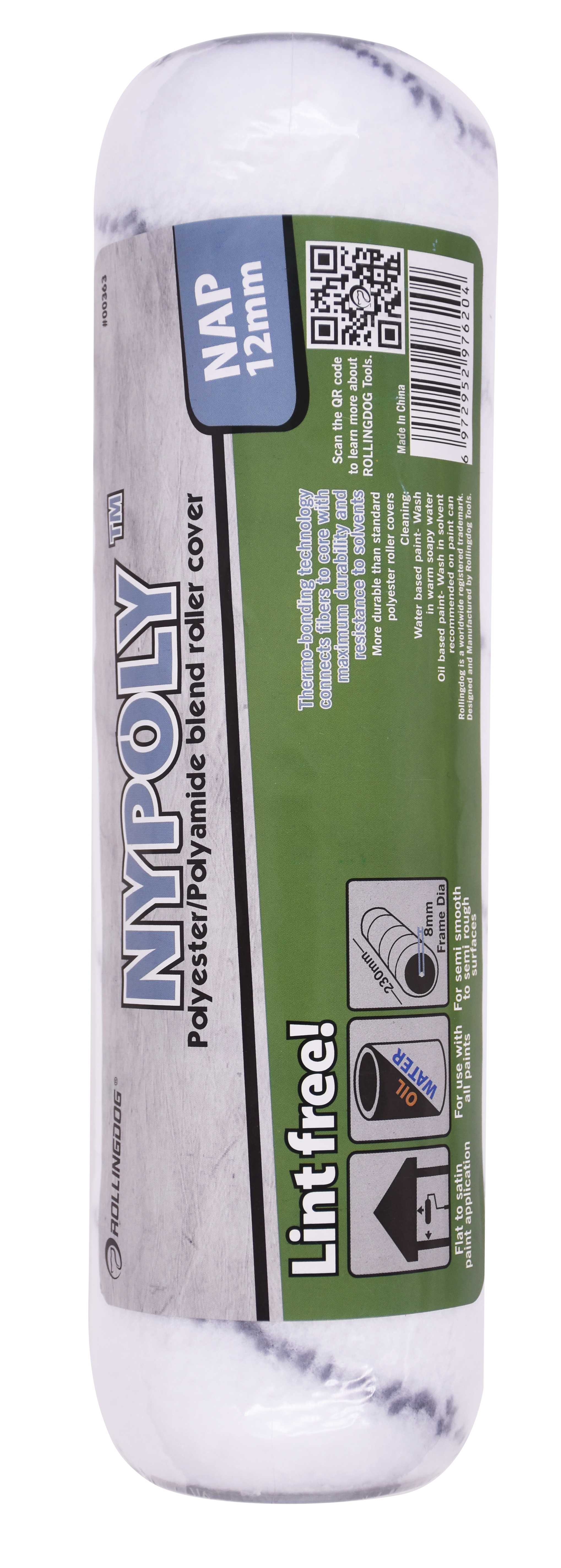 Rollingdog Paint Roller Refil Nypoly 230mmx12mm -