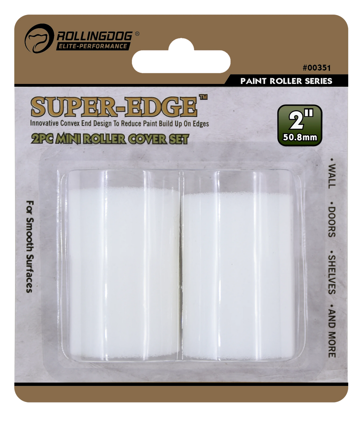Rollingdog Paint Roller Refil Super Edge 2Pc 50mm