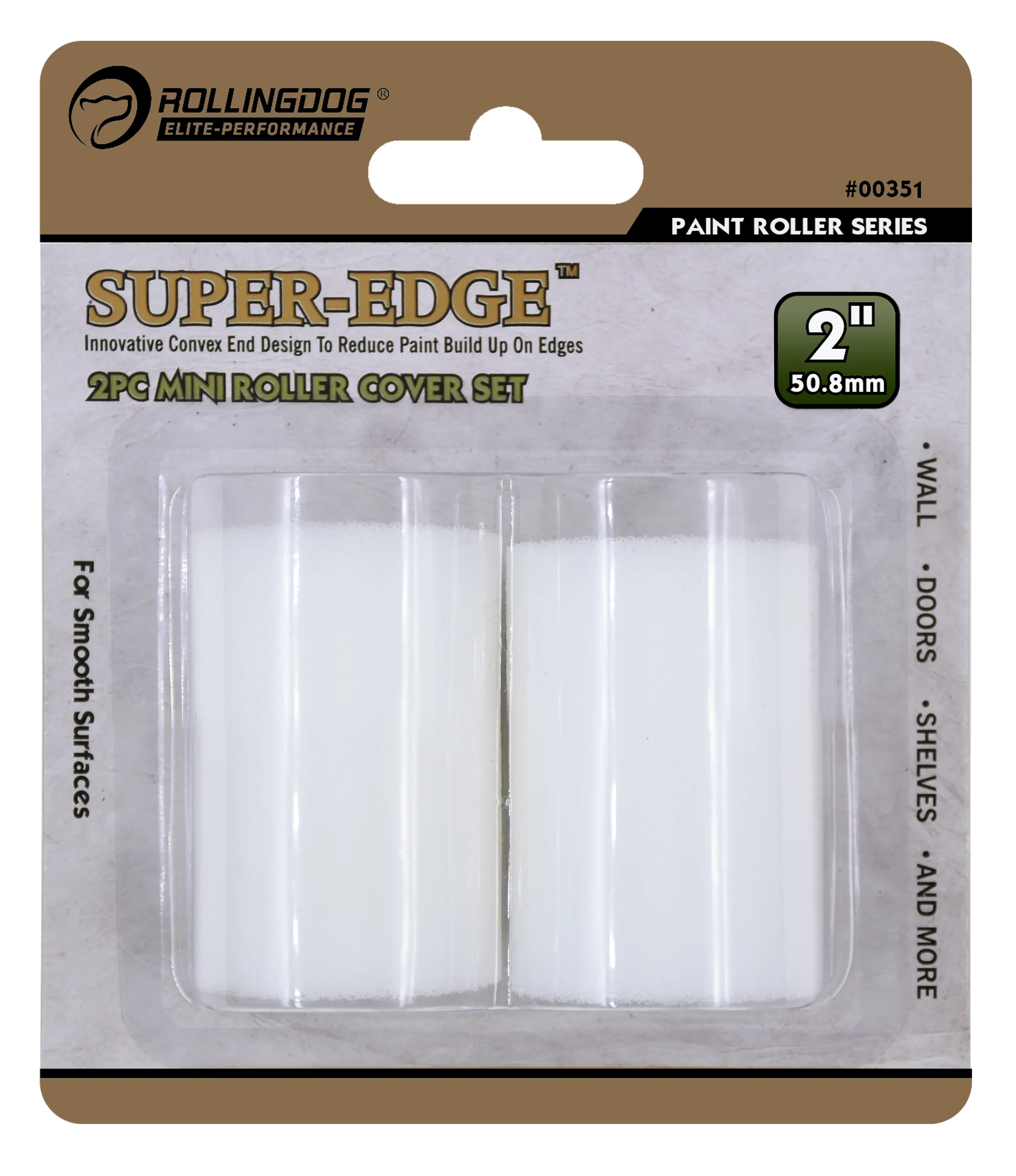 Rollingdog Paint Roller Refil Super Edge 2Pc 50mm