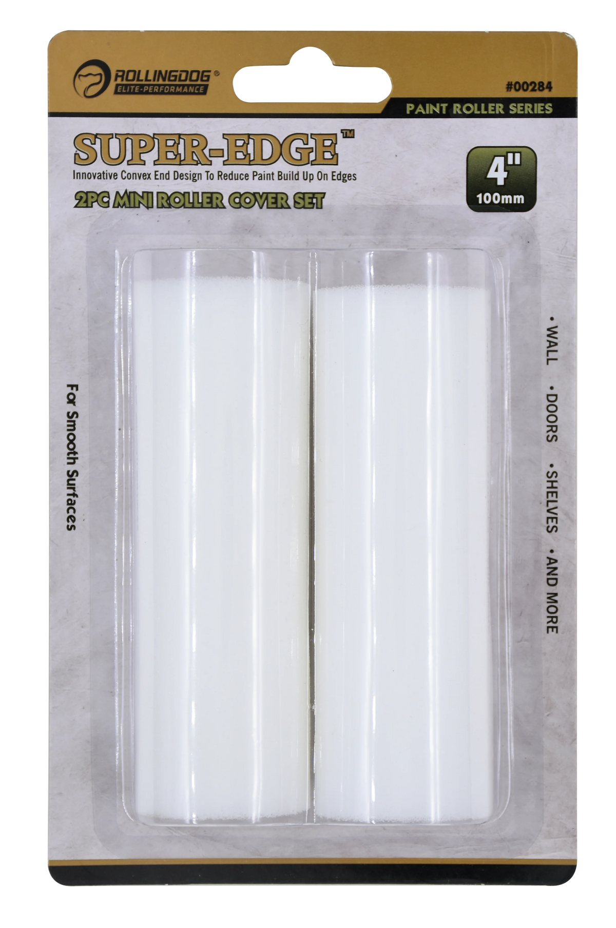 Rollingdog Paint Roller Refil Super Edge 2Pc 100mm
