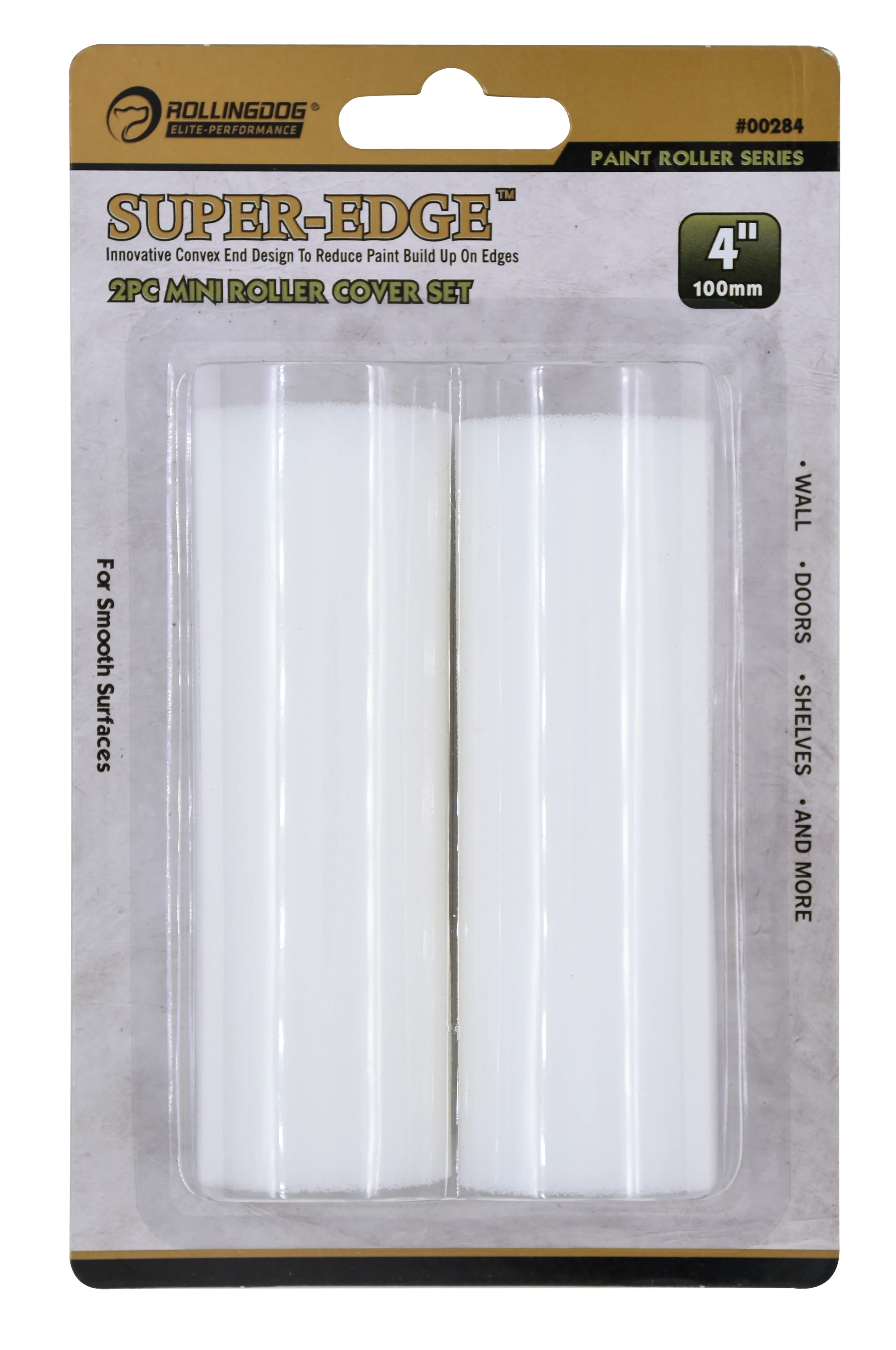 Rollingdog Paint Roller Refil Super Edge 2Pc 100mm