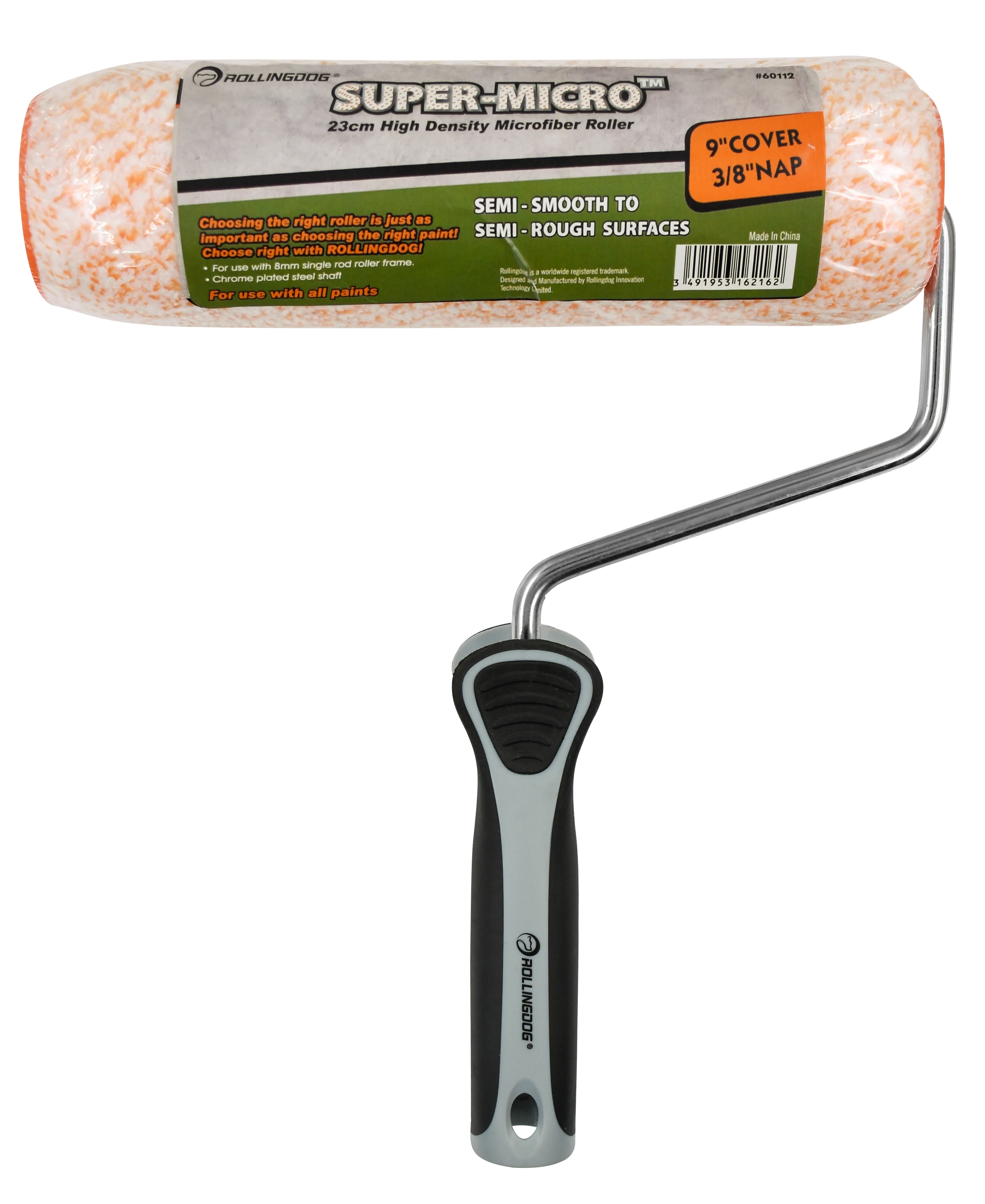 Rollingdog Paint Roller Micro 230mmx9mm Semi-Smooth -
