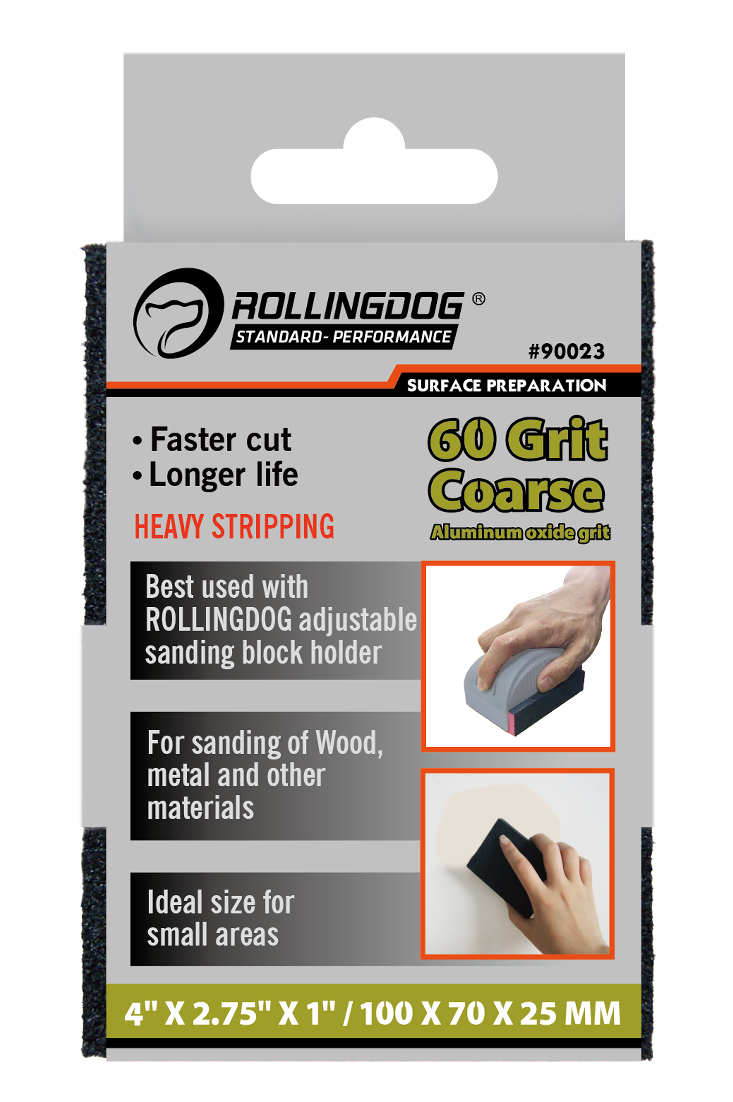 Rollingdog Sanding Sponge 60Grid -